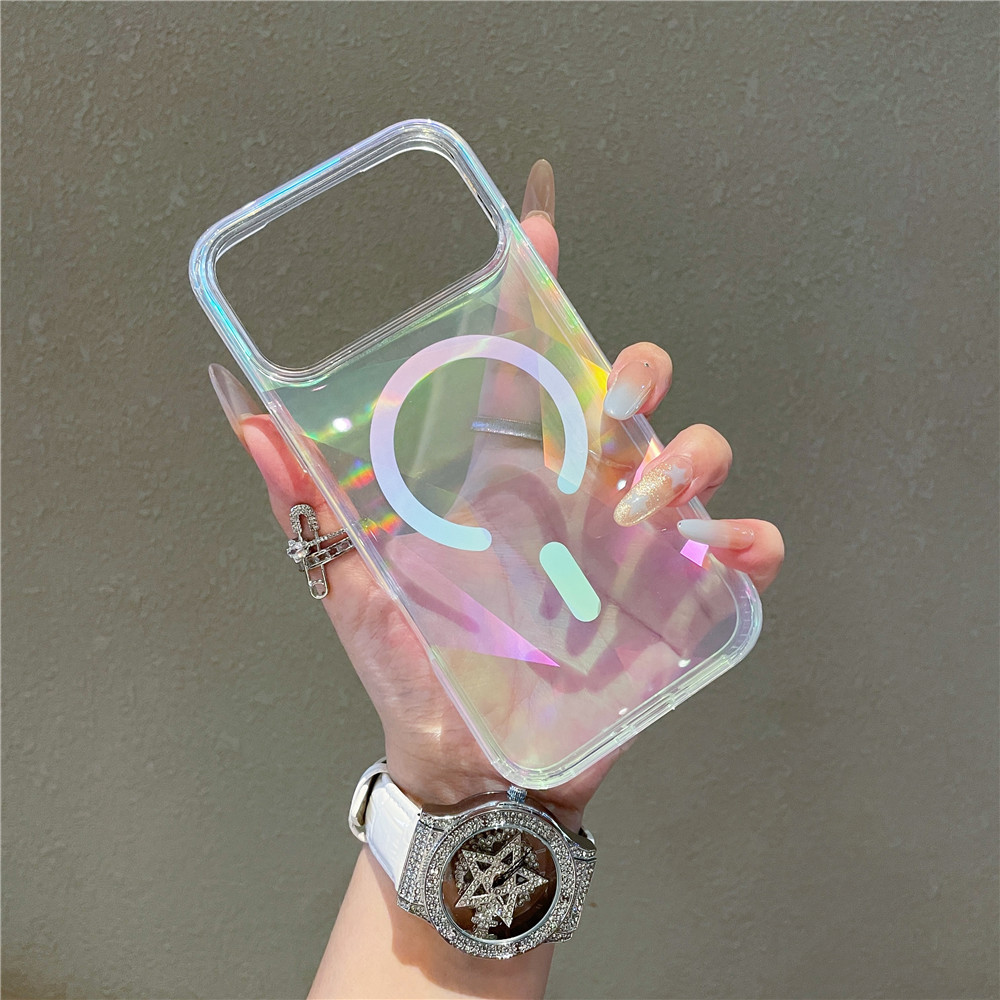 Magnetic Glitter Case For Iphone 17 Pro With Diamond Pattern_voghion.com