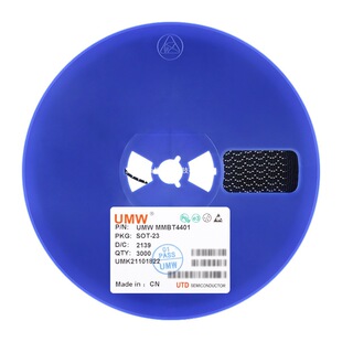 UMW MMBT4401 �zӡ2X SOT-23 NPN���w�� 40V/0.6A�NƬ���O�� 20ֻ