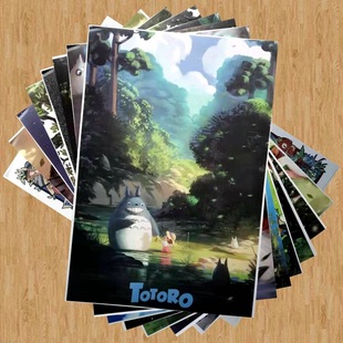 Totoro Miyazaki Totoro may Online Game anime peripheral embossed poster wallpaper wall paper sticker HD