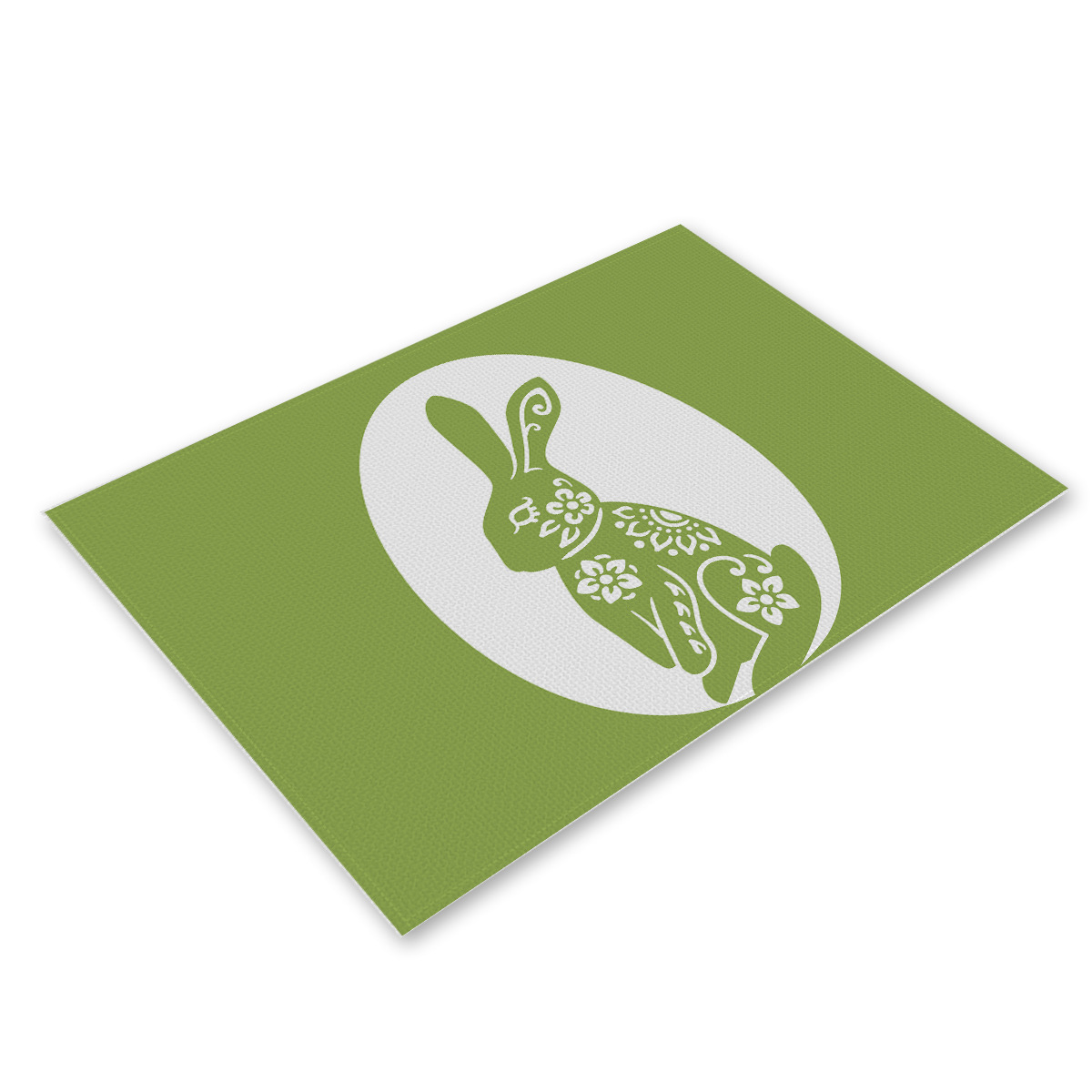 Amazon nuevo conejo mantel europeo y americano mantel de tela de Pascua decoración occidental mantel de lino resistente a las manchas al por mayor