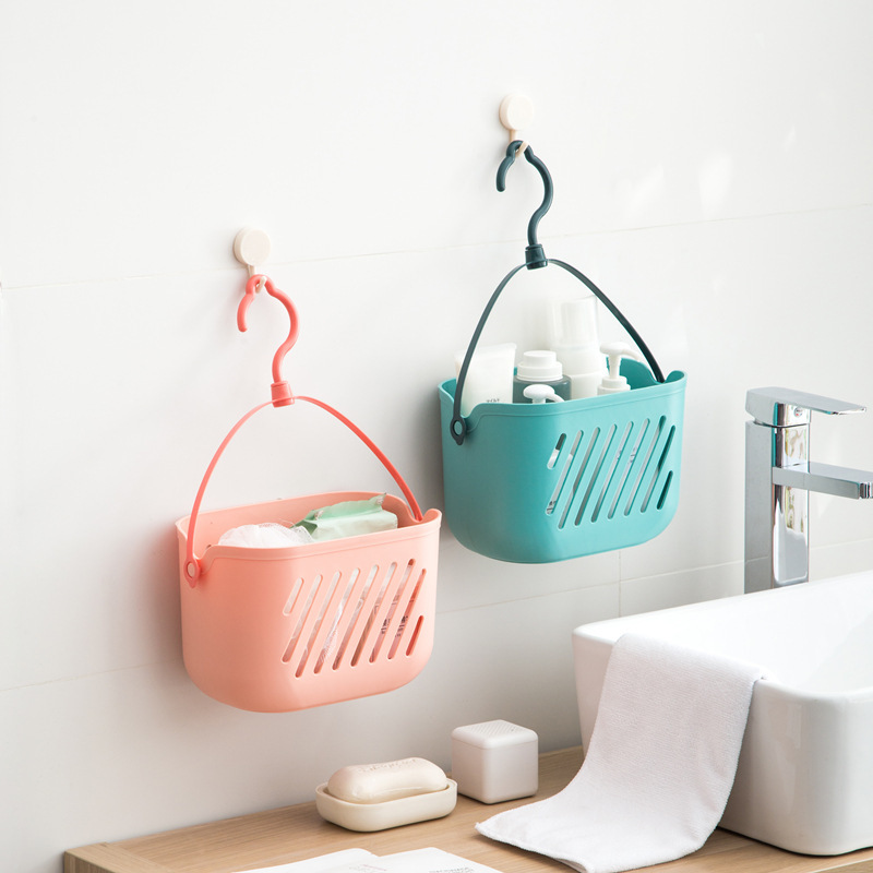 厚手の色を厚くして、浴室にフックをつけてバスケットを入れて、台所のトイレの収納バスケットを透かして収納します。|undefined