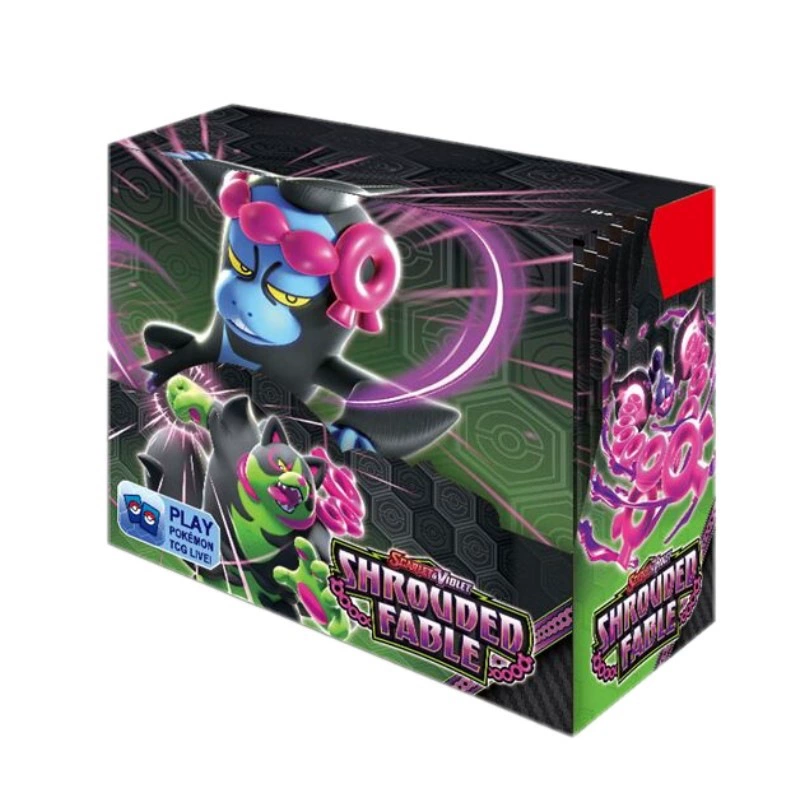 Карточка Покемона, сумка для розыгрыша Pokémon PTCG Ninja Frog слепая коробка Дракон Король Английский Затмённая Мифическая карточка