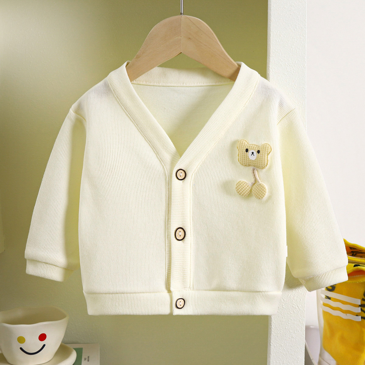 [  카디건] 가을 새 V넥 니트 카디건 어린이 여자  코트 니트 카디건 한국어