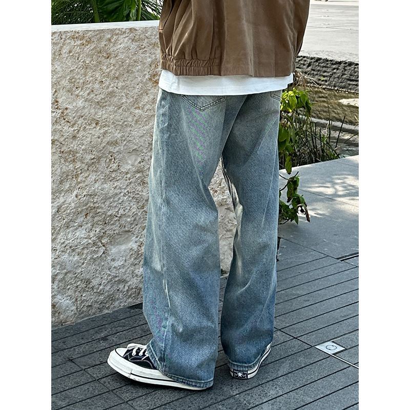 Dark Matter 2025 New Loose Straight-Leg Jeans Spring and Autumn Men's Versatile Casual Trendy Drape Pants