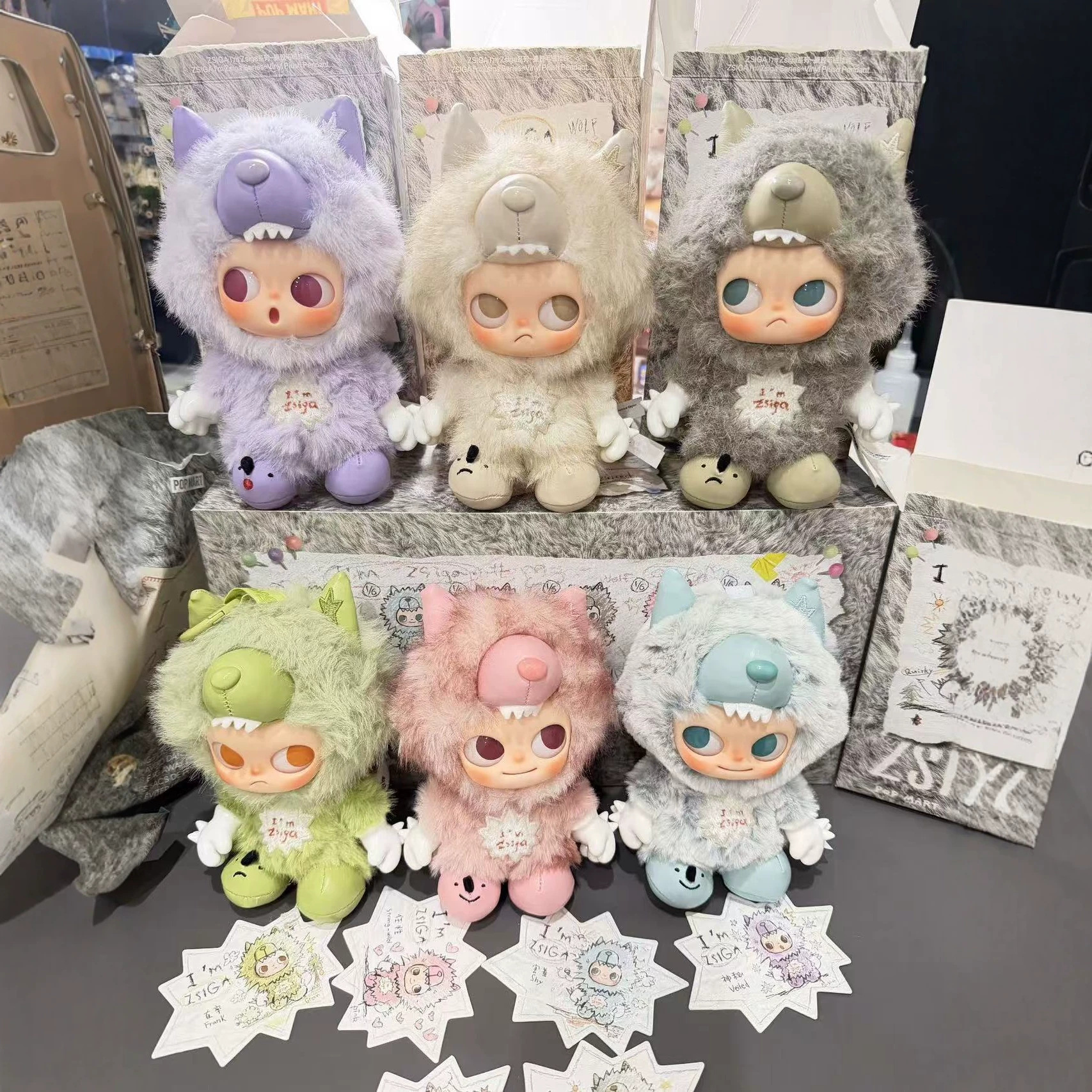 新品嘎子姐复刻I'm Zsiga系列搪胶毛绒嘎子姐生日嘎子姐盲盒挂件