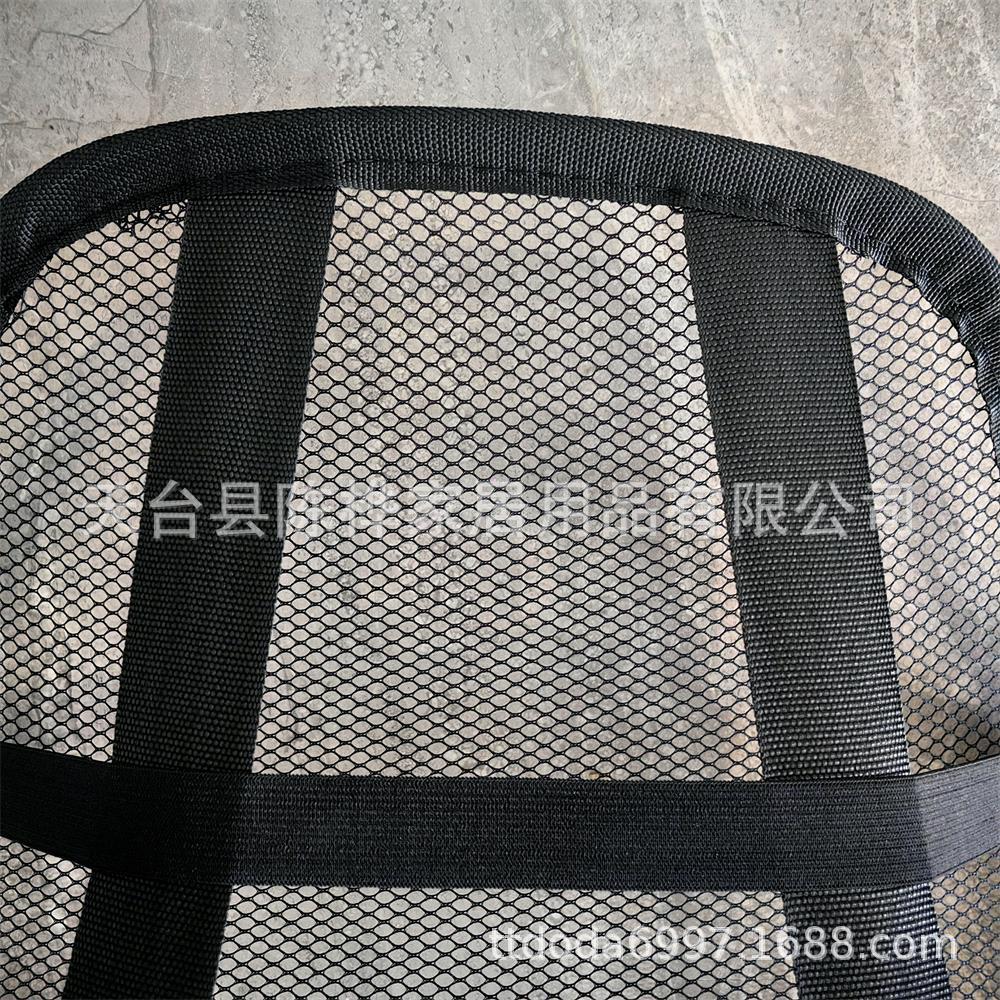 Universal Car Lumbar Support Office Backrest Cushion Breathable Mesh Steel Wire Frame Waist Support Cross-Border Amazon