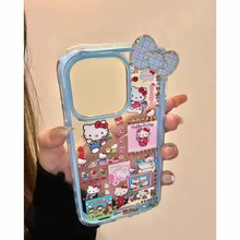 自嘲熊头套kt猫适用苹果13手机壳iPhone16/14女15/12pro全promax