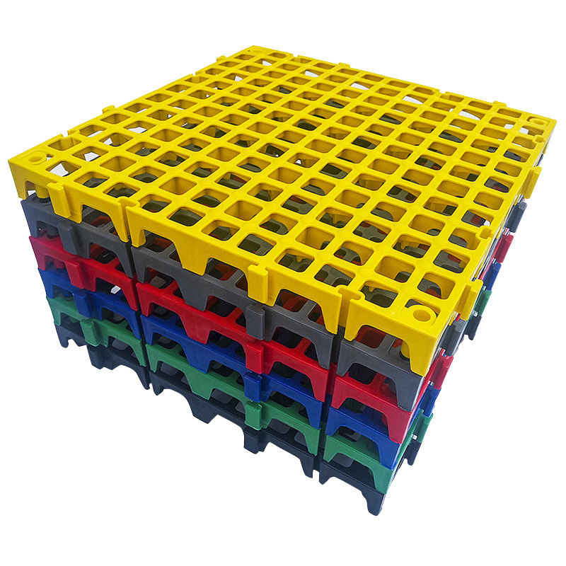 4 centímetros de agujero cuadrado placa de rejilla de lavado de coches sin ranura pp placa de rejilla de drenaje antideslizante a prueba de humedad