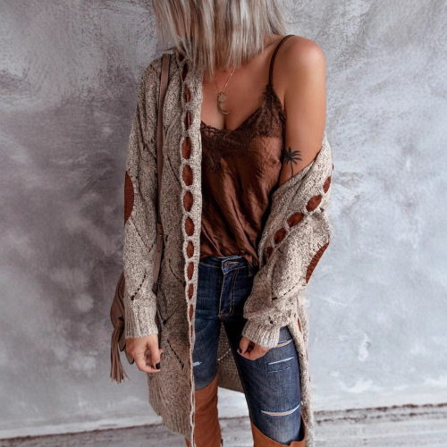 2025 Knit Shirt eBaywish Long-Sleeve Cardigan Sweater