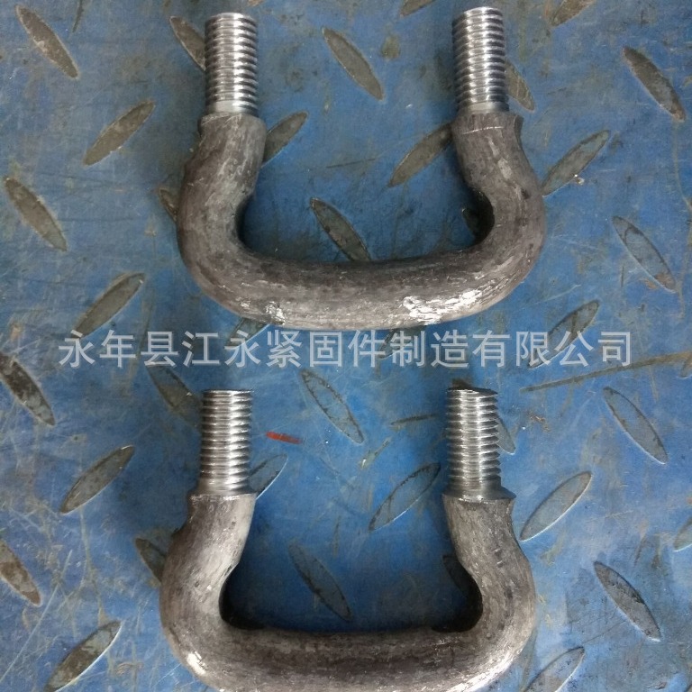 批发钢材质U型牛鼻丝   链条配套丝  提升机螺栓 牛鼻螺栓