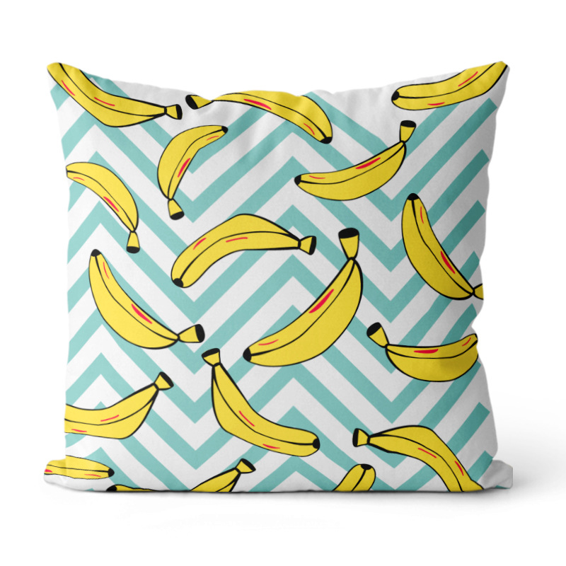 Almohada de estilo Ins simple Almohada de cabecera de viento europea y americana Impresión de sofá Funda de almohada geométrica Cojín de oficina Almohada de cintura