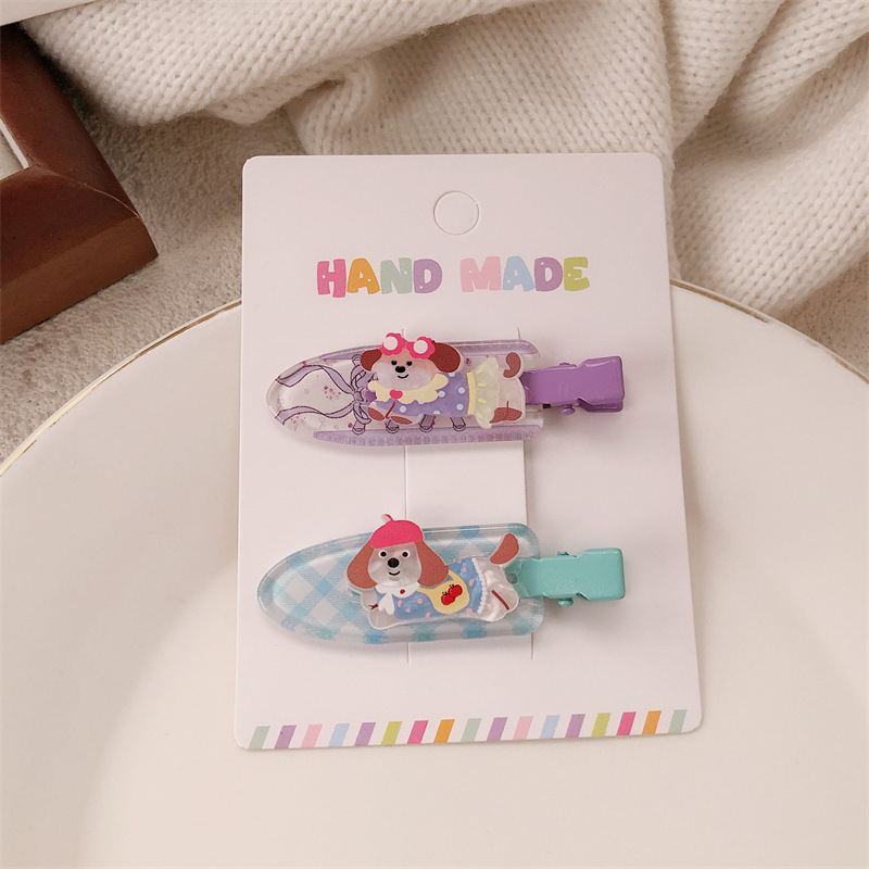Un par de impresión de arco para niñas pinzas de cabello sin marcas de dibujos animados para mujeres adorables pinzas de cabello para el cabello de bordas rotas image 32