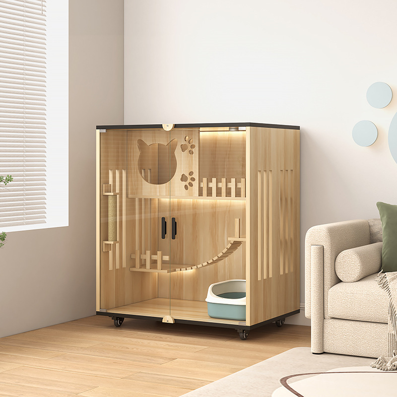 유형 A 2-90x60x90-나무 색상