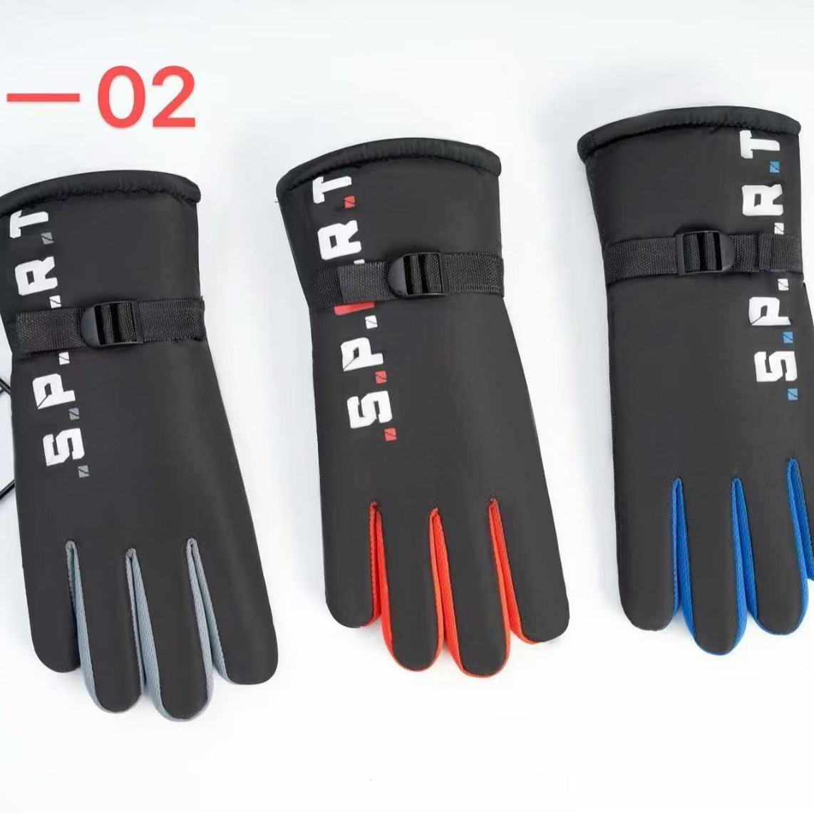 跨境成人手套加长保暖手套户外滑雪摩托车电动车骑行手套加绒批发