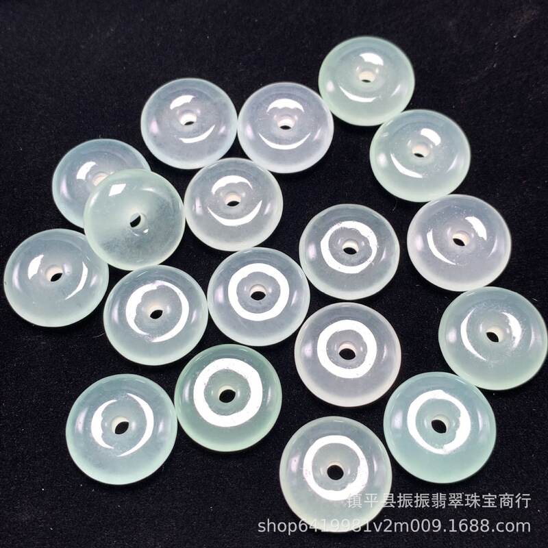 玉天青冷凍色18mm平安ボタンペンダント散珠玉アクセサリーdiyイヤリング玉仕切りメーカー卸売り|undefined