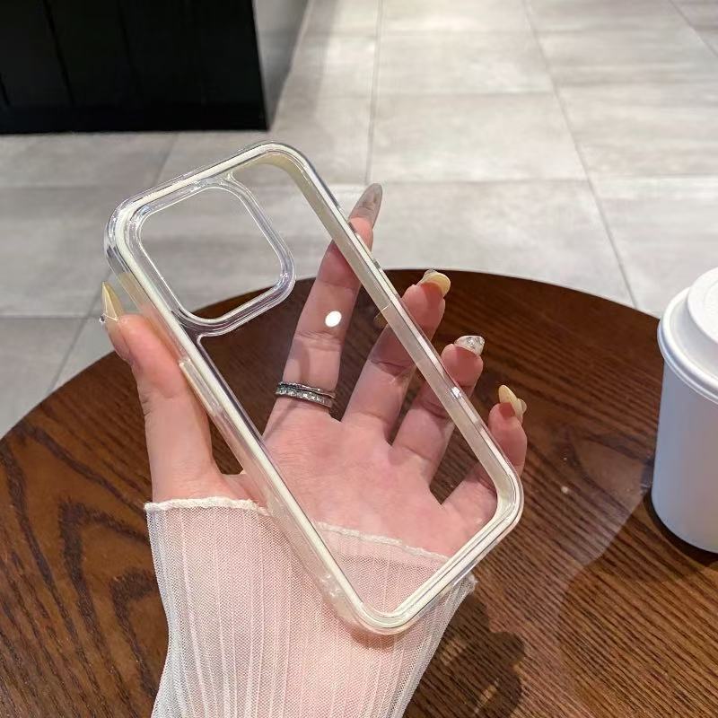 Ins風高颜値リンゴ16_15iphone13アップルアクリル2 in 1カラーフレーム携帯ケース|undefined