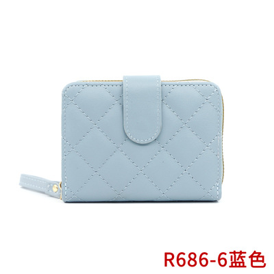 Comercio transfronterizo mayorista bolsa de cambio de moda damas órgano tres plegables multi-tarjeta cartera funcional bolsa de tarjetas conveniente monedas