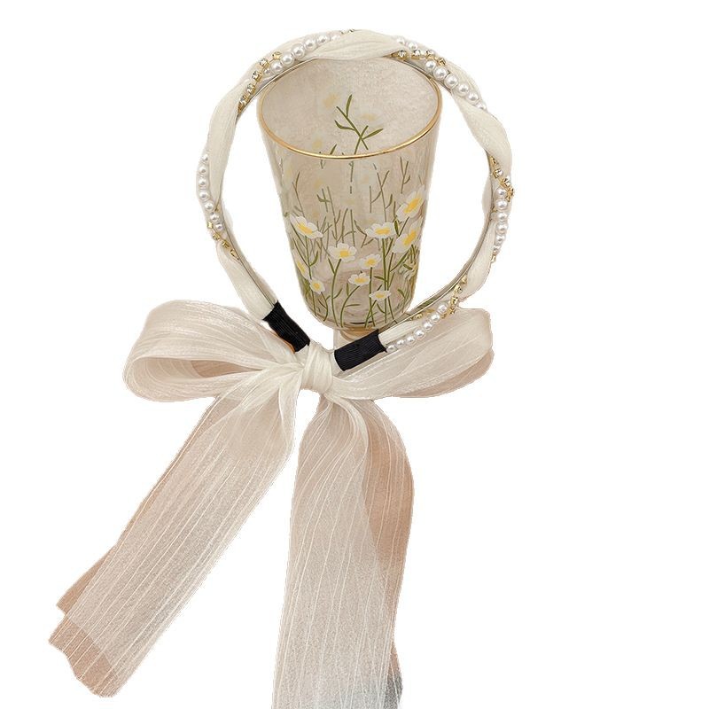 Retro trenzado banda de cabello para mujeres 2025 nueva banda de cabello flotante banda de cabello bufandas de seda banda de cabello todo el sistema de tarjeta de cabello tocado de moda