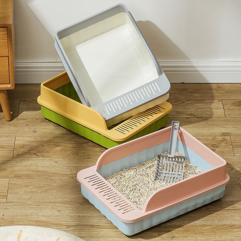 고양이 쓰레기 분지 완전히 반 밀폐된 고양이 화장실 안티 샌드 특수 작은 새끼 고양이 쓰레기 분지 고양이 용품 전체 컬렉션