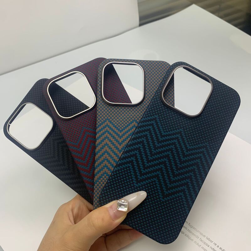 For Apple 15Pro Max Carbon Fiber Phone Case Kevlar New 15Pro Ultra-thin Drop-proof Magnetic Suction Hard Case