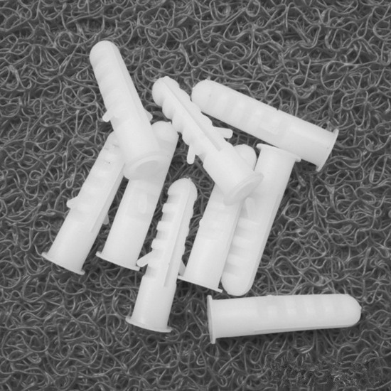 直径6mm 塑料膨胀管 膨胀胶粒 鱼形壁虎 塑料膨胀栓环保材质