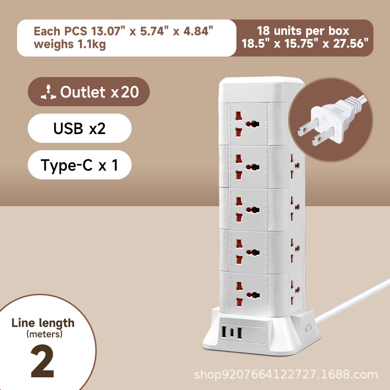 US 2 pies-2 metros-5 capas/USB