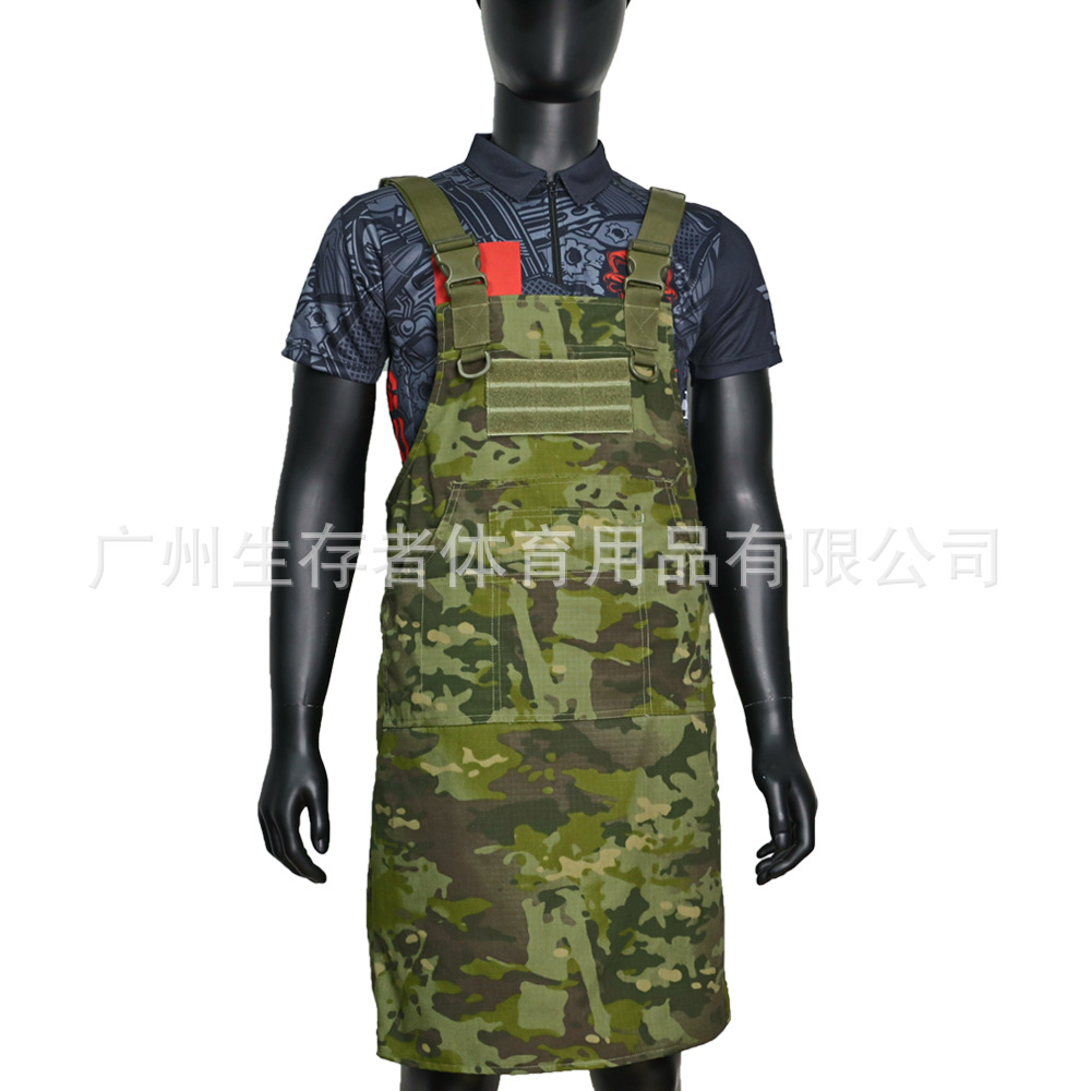 Fuente transfronteriza Técnico Técnico Equipo de usuario masculino y femenino Picnic Resistente al desgaste Téctico Viento Camuflaje delantal