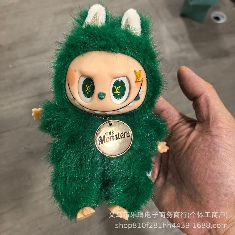 拉布布POPMART泡泡玛特LABUBU春天野搪胶毛绒公仔挂件潮玩盲盒|undefined