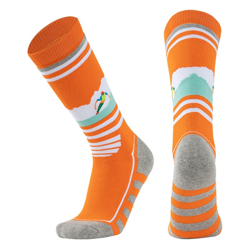 Calcetines de esquí para niños de moda engrosada completa Terry invierno adulto cálido senderismo calcetines senderismo deportes al aire libre Calcetines