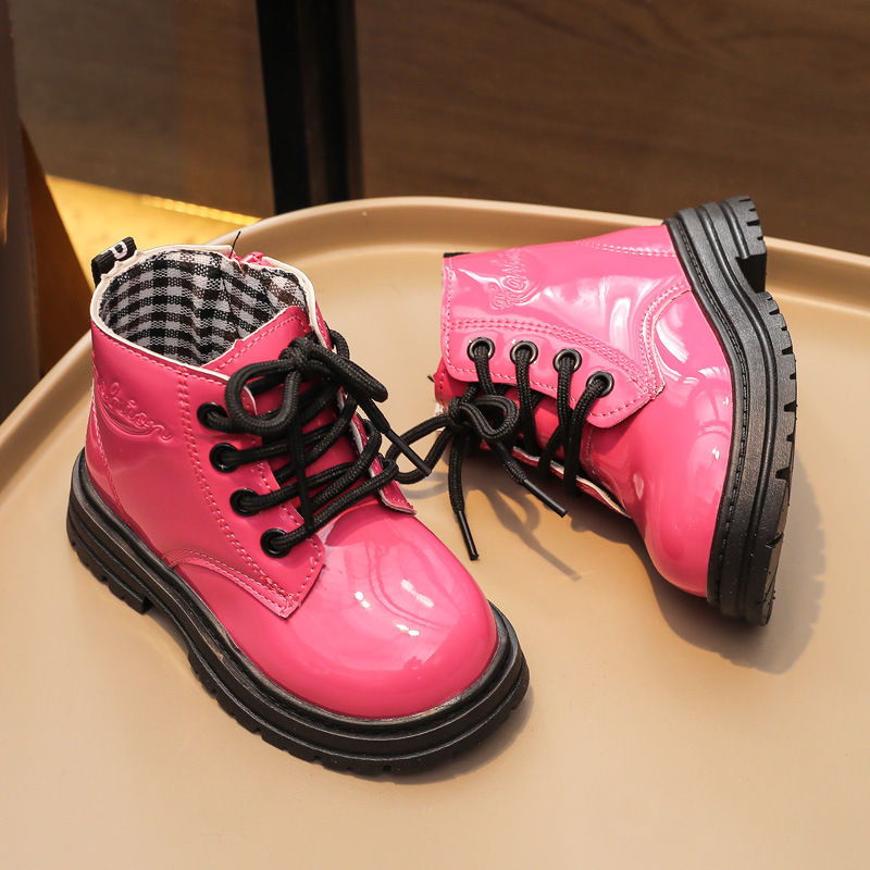 Children's Martin 2024 new girls' autumn and winter short British style boys' single boots_voghion.com