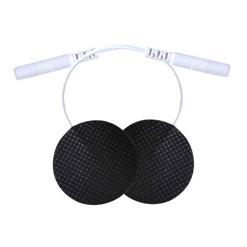 Circular 32mm pieza de electrodo de masaje de fisioterapia no tejido electrodo autoadhesivo parche de hidrogel para prevenir el dolor y la salud