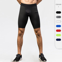 Men's PRO tight shorts, sports training, fitness and running, mesh stitching quick-drying stretch shorts 1044