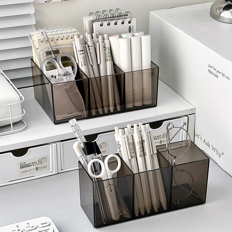 투명 회색 단일 행 3개 그리드 + 투명 회색 4개 그리드