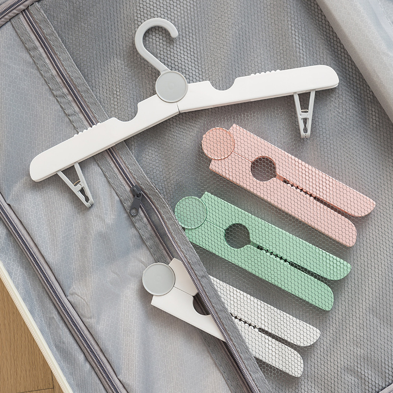 Cross-border multifunctional clothes hanger foldable magic drying rack travel household non-slip clothes drying rack