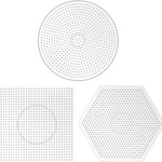 厂家供应童圣创意5mm拼豆模板大号常规模板 DIY儿童益智拼豆板