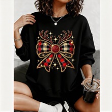 J 44267 Christmas Pattern Knit Sweatshirt ʥ��ͼ������