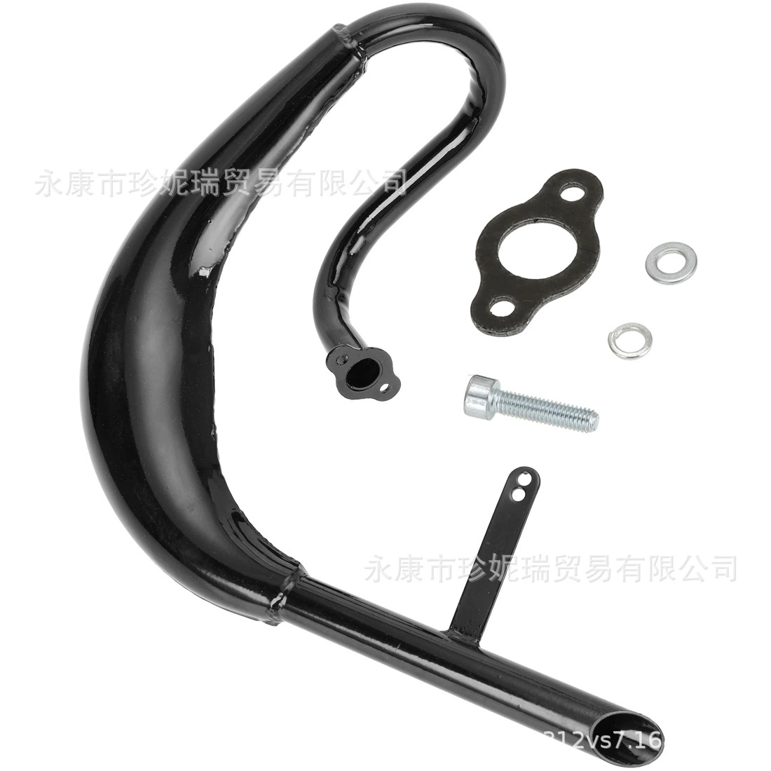 Аксессуары для модификации двухтактного велосипеда 49 50 60 66 80CC выхлопная труба глушителя морского конька дымоход в сборе