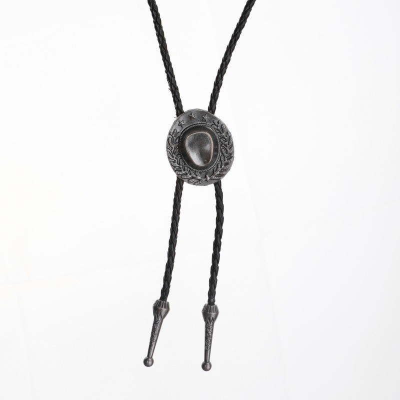 Spring&Summer Season Men's Gender Vacation Classic Style Solid Color Pu Leather Alloy Men's Pendant Necklace Men Pendant Necklaces