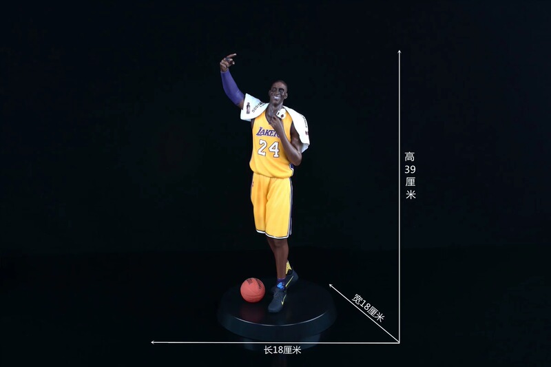 Nba Basketball Star Gk Hurricane Kobe Black Mamba Kobe Double-Headed Sculpture Model Boxed Figure