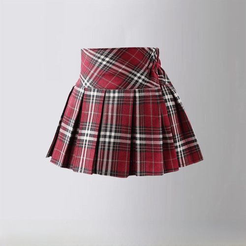 Summer Gauze Tank Top Vest, No-show Design, Pleated Girls' Children's Half-body Skirt Pants, Half Skirt High-waisted Short Skirt Set