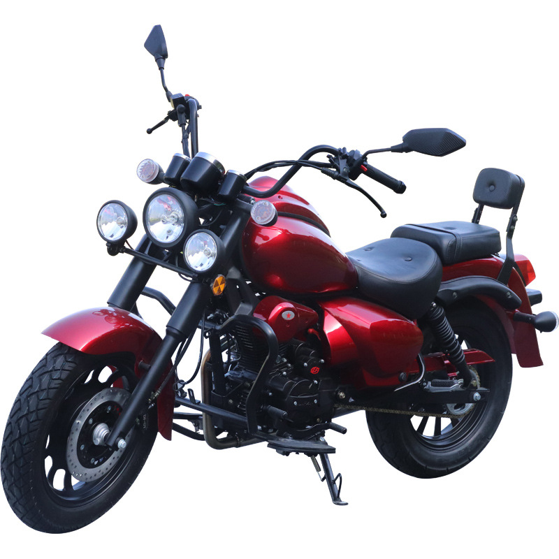 Storm Prince Motocicleta Retro Rebelde Motocicleta 150 de dos ruedas Locomotora deportiva de caballo combustible puede ser tarjeta