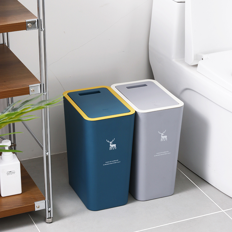 Plastic Gap Trash Bin Household Toilet Living Room Kitchen Bathroom Light Luxury with Lid Press Large Capacity Trash Basket Plastic Gap Trash Bin Household Toilet Living Room Kitchen Bathroom Light Luxury with Lid Press Large Capacity Trash Basket