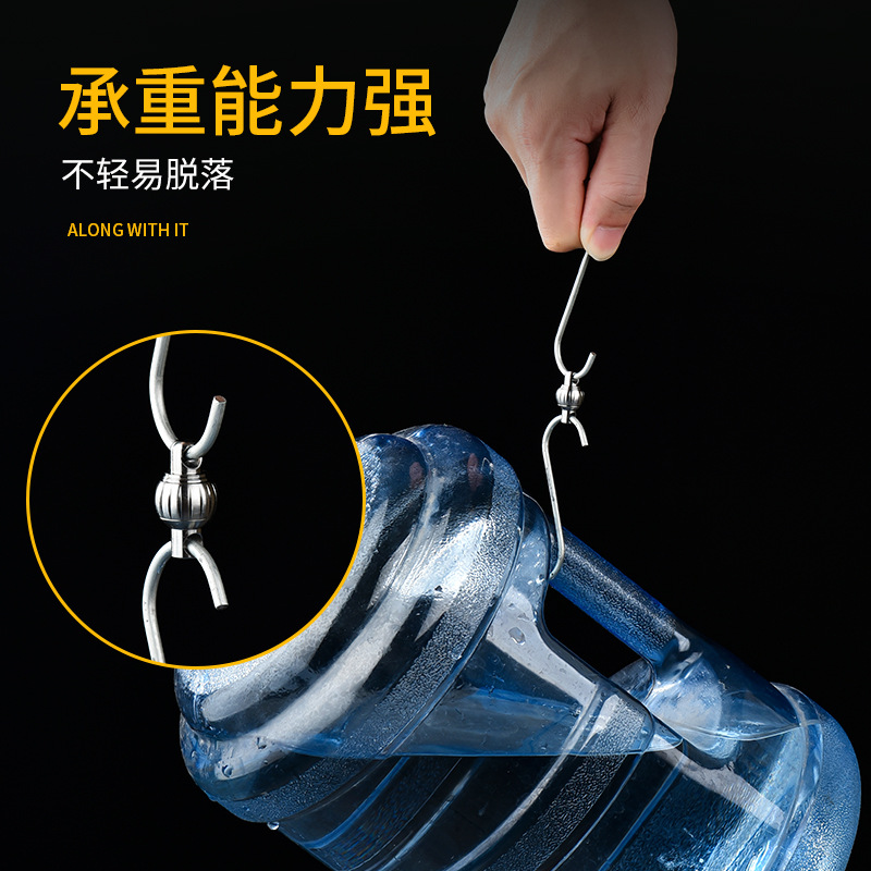 Llavero multifuncional portátil de aleación de titanio, de gran venta del fabricante, con cierre de anillo giratorio de liberación rápida para coche, con alta capacidad de carga.