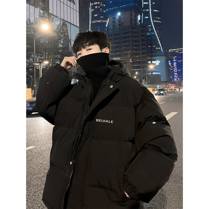 겨울 유행 브랜드 학생 다운 두꺼운 빵 세트 플러스 다운 자켓 코튼 패딩 의류 느슨한 홍콩 스타일 남성 커플 코튼 패딩 의류
