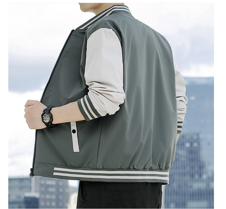 2024 nouvelle veste décontractée, vêtements d'extérieur pour hommes, vêtements de travail à la mode, uniforme de baseball, belle tenue d'automne pour jeunes_voghion.com