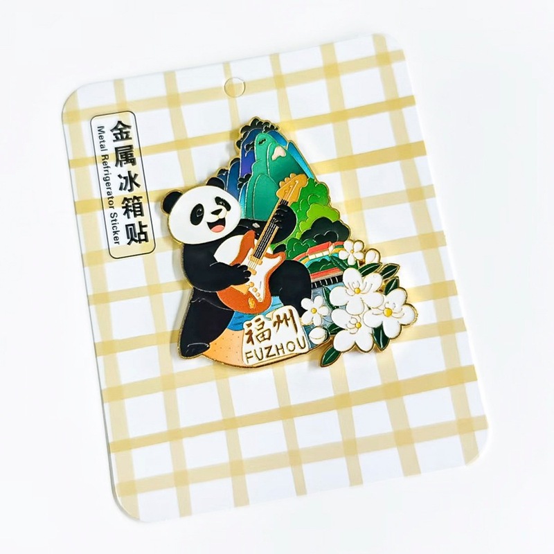 在庫あり 文化的で創造的な金属製冷蔵庫マグネット 中国都市 ドゥオイン（抖音）インスタグラム 新作 立体マグネット 成都 青島 冷蔵庫マグネット|undefined
