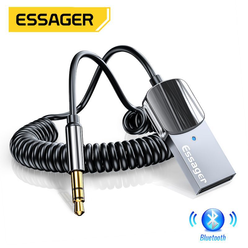 ESSAGER EB01系列蓝牙5.0音频接收器3.5mm车载无线音响发射适配器