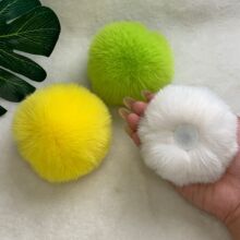 工厂直批仿兔毛球手工DIY獭兔毛绒球装饰挂件毛毛球衣服配饰辅料
