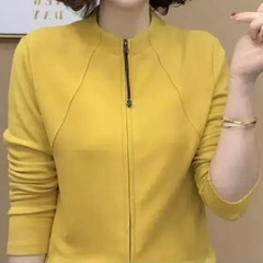艾卒好物精选上衣时尚堆堆领打底衫女士保暖拉链卫衣双面德绒女装