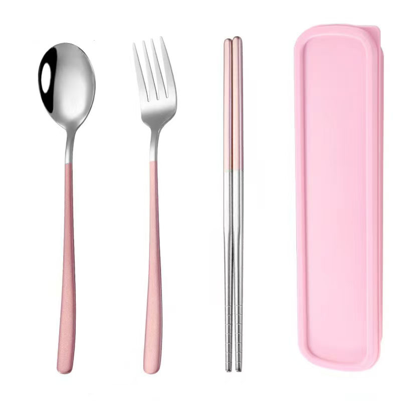 핑크 실버-한국식 휴대용